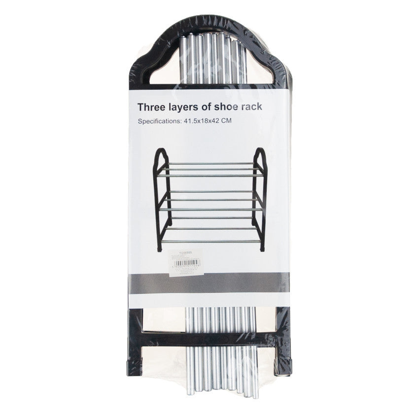 Schuhregal Regal, Metall für Schuhe Schuh-Organizer Ständer Metall Stahl und Alltag – Detailansicht 3