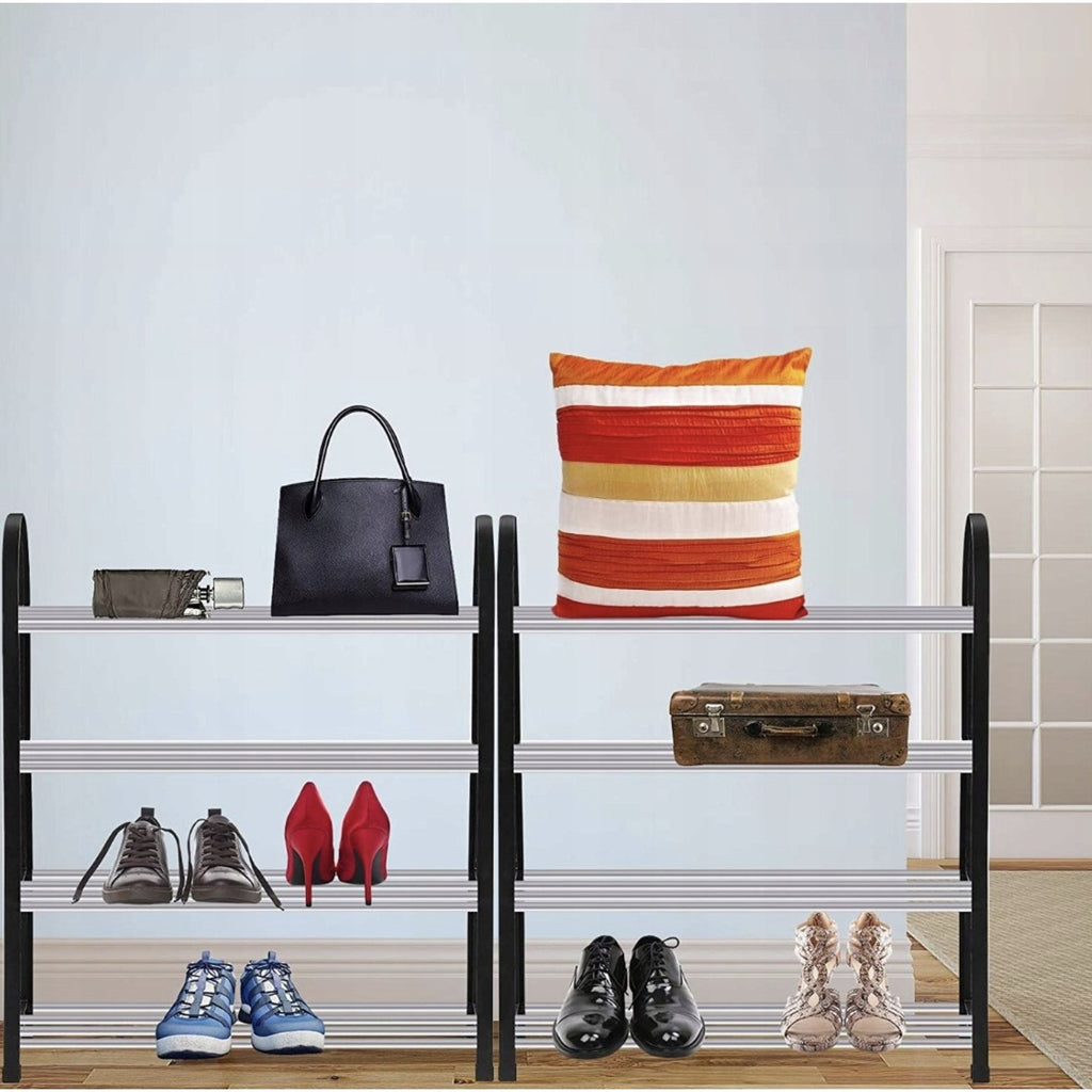 Schuhregal Regal, Metall für Schuhe Schuh-Organizer Ständer Metall Stahl und Alltag – Detailansicht 8