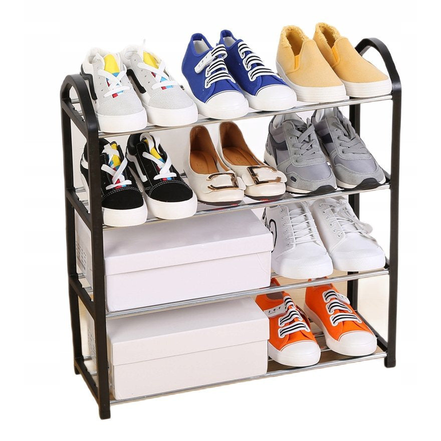 Schuhregal Regal, Metall für Schuhe Schuh-Organizer Ständer Metall Stahl und Alltag – Detailansicht 11