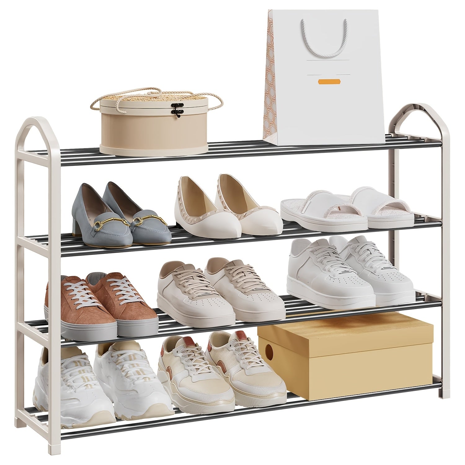 Schuhregale, Kunststoff für 9-20 Stück Schuhe und Alltag – Detailansicht 2