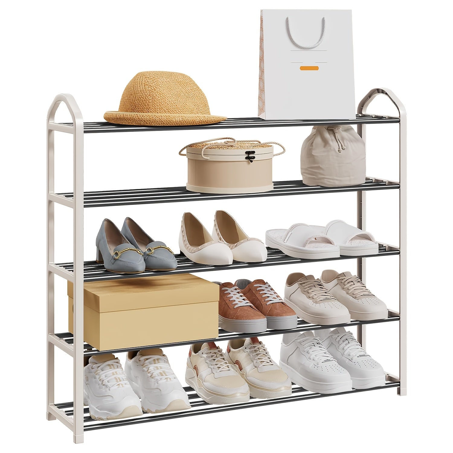 Schuhregale, Kunststoff für 9-20 Stück Schuhe und Alltag – Detailansicht 3