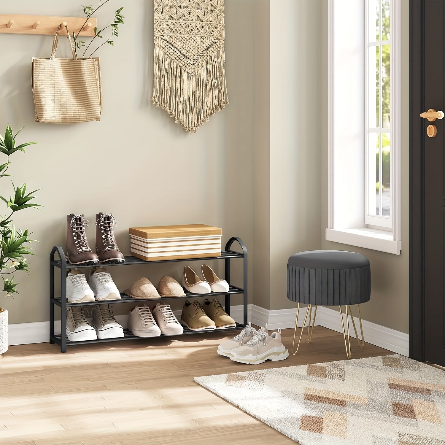 Schuhregale, Kunststoff für 9-20 Stück Schuhe und Alltag – Detailansicht 4