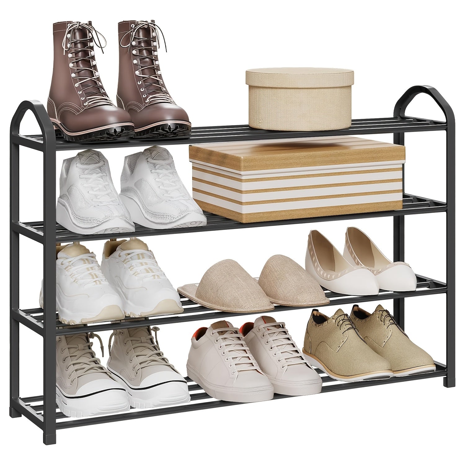 Schuhregale, Kunststoff für 9-20 Stück Schuhe und Alltag – Detailansicht 6