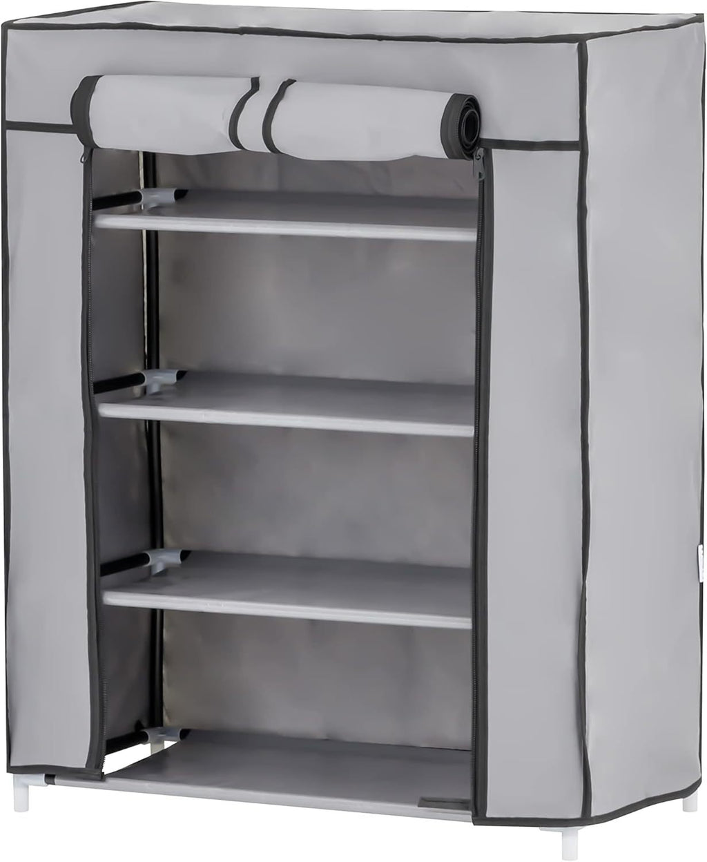 Schuhschrank, 4 Ablagen für Schlafzimmer und Bett – Detailansicht 8