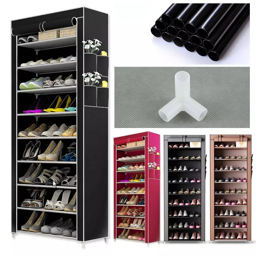 Schuhschrank, Grau für Alltag und Zuhause – Hauptansicht