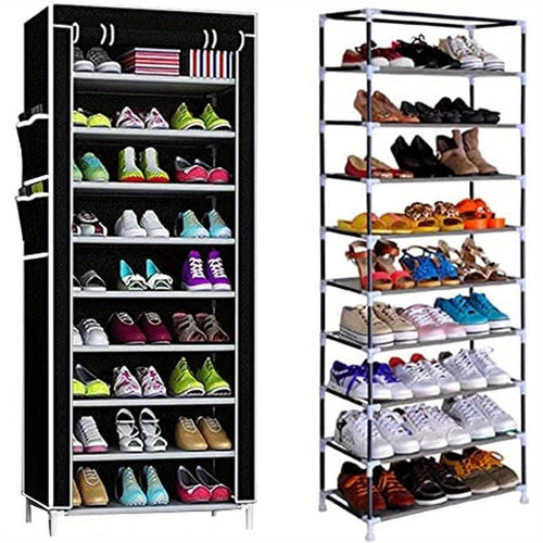Schuhschrank, Grau für High Heels Sportschuhe und Alltag – Detailansicht 2