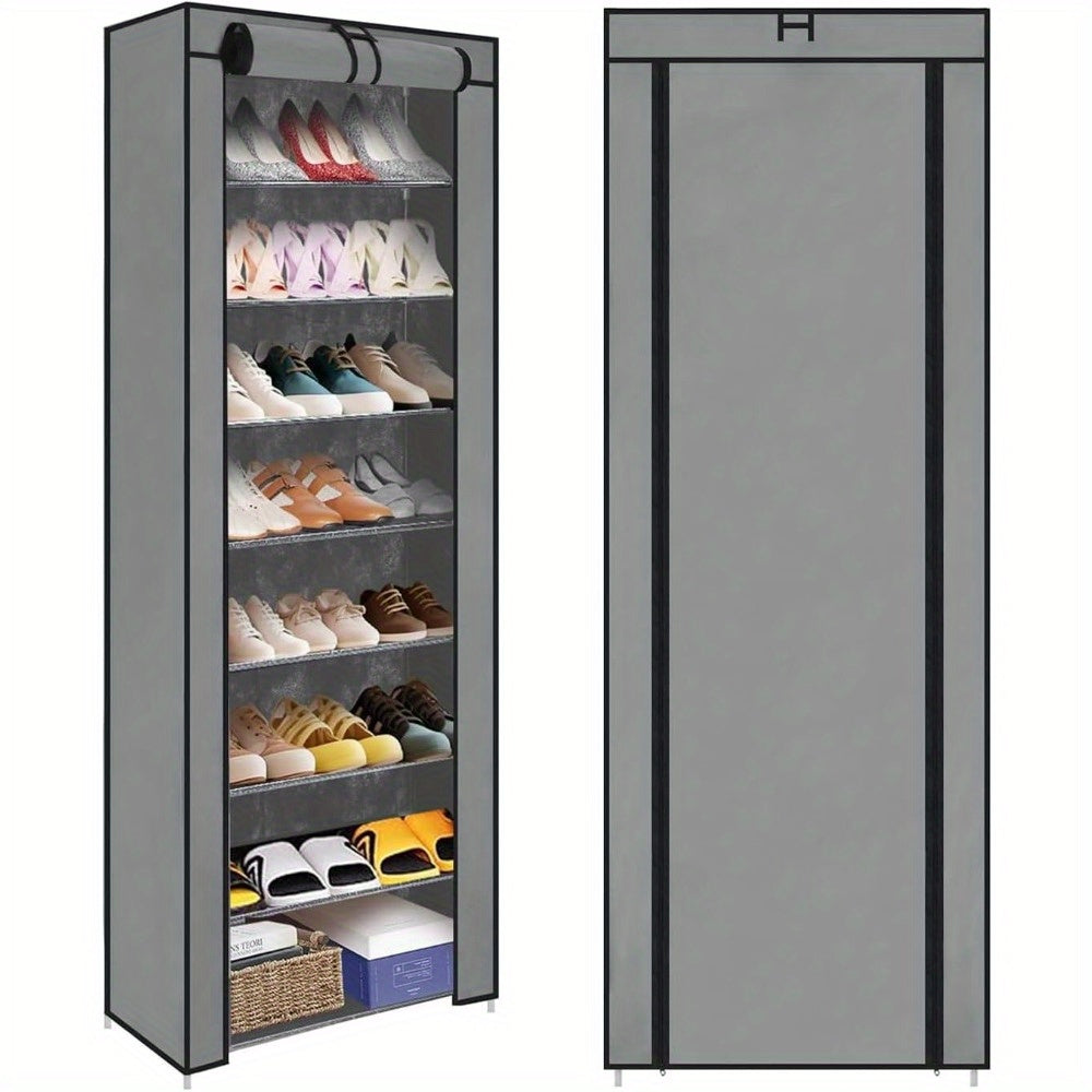 Schuhschrank, Grau für High Heels Sportschuhe und Alltag – Detailansicht 3