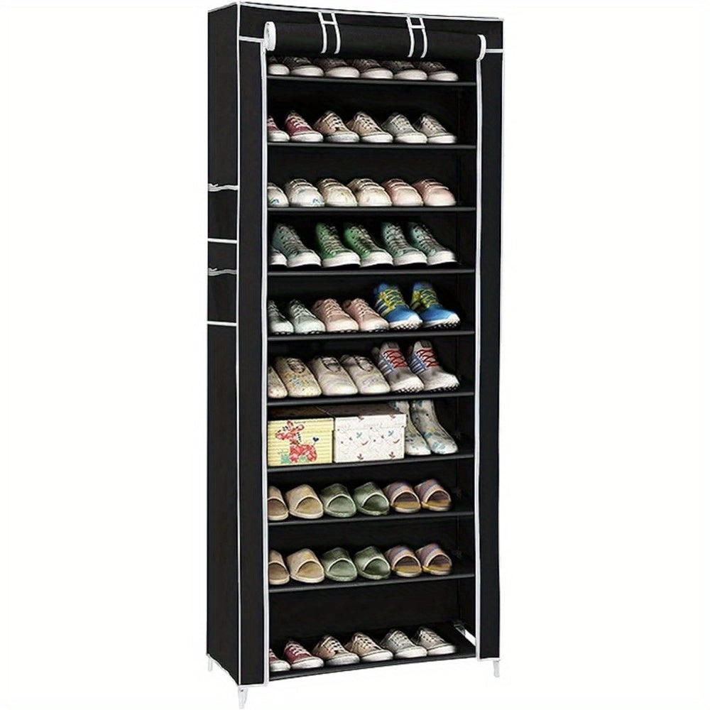 Schuhschrank, Grau für High Heels Sportschuhe und Alltag – Detailansicht 6