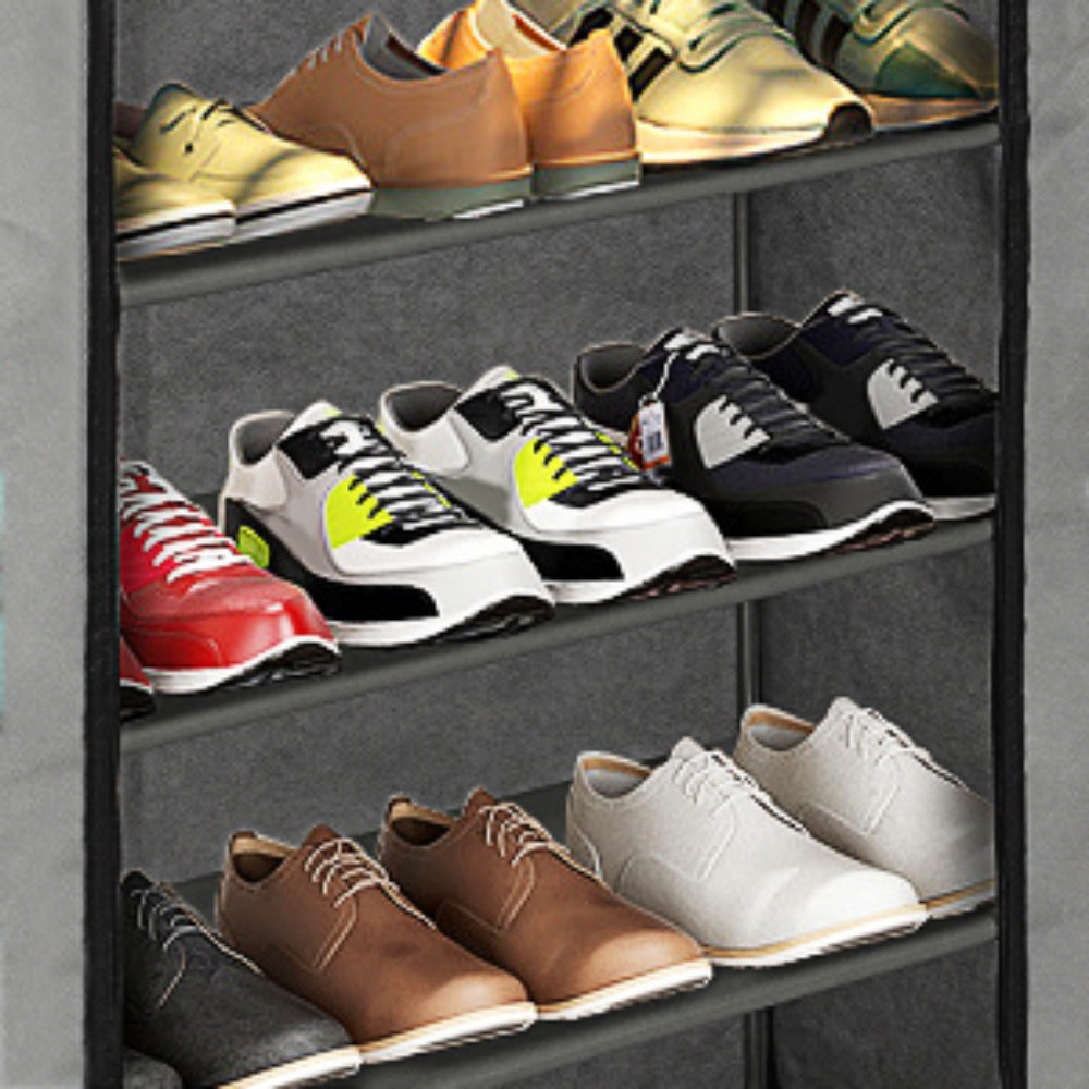 Schuhschrank, Grau für High Heels Sportschuhe und Alltag – Detailansicht 10