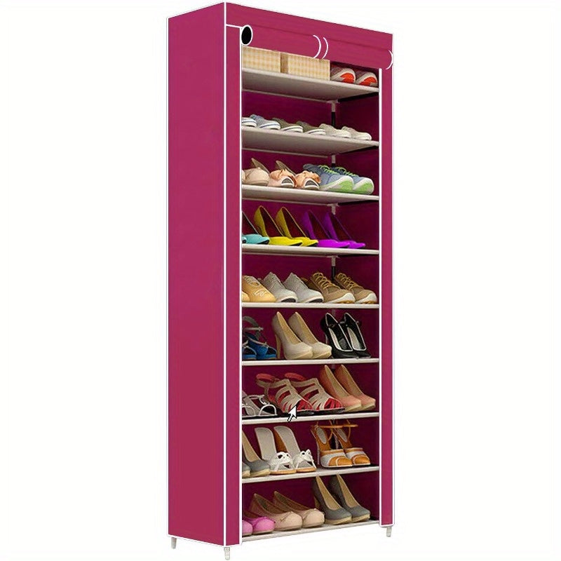 Schuhschrank, Schwarz für 27 Paar und Alltag – Detailansicht 3