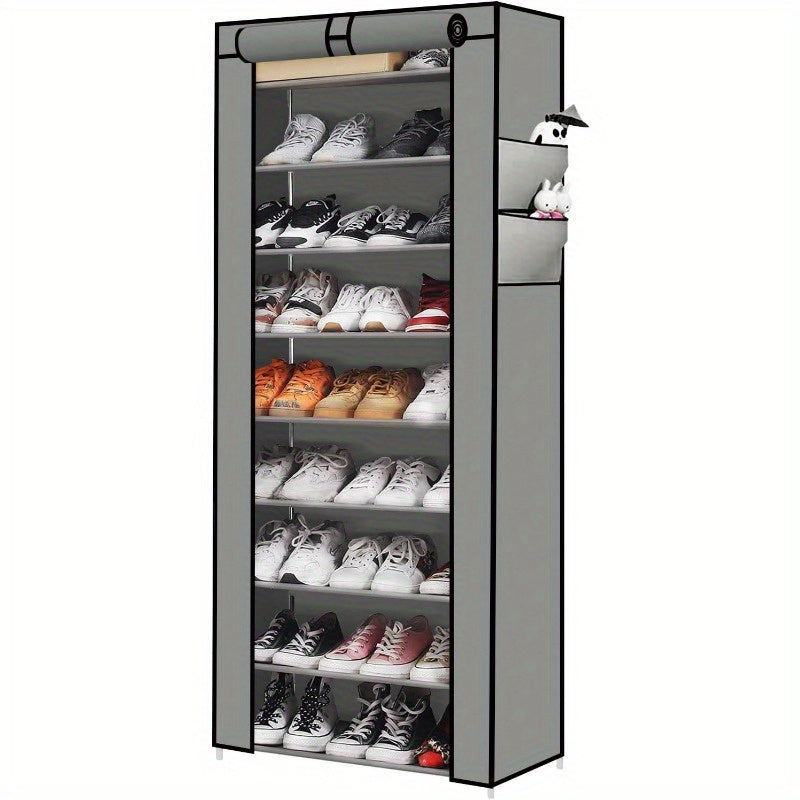 Schuhschrank, Schwarz für 27 Paar und Alltag – Detailansicht 4