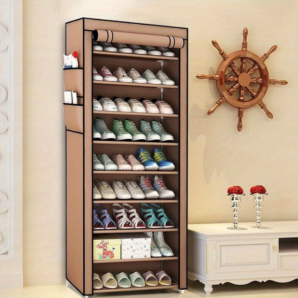 Schuhschrank, Schwarz für 27 Paar und Alltag – Detailansicht 11