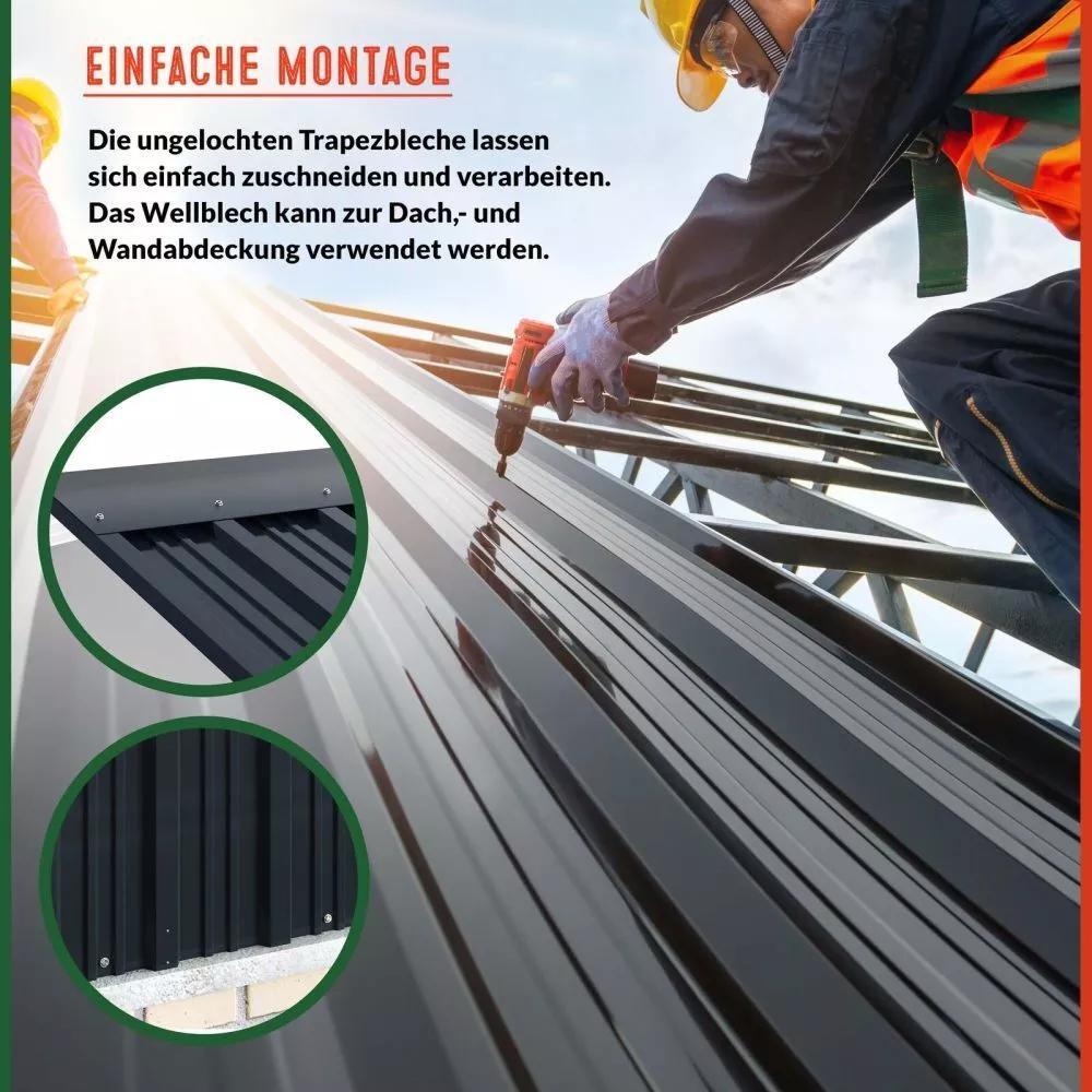 Schuppen, abnehmbar für Werkzeugschuppen, Verzinkte und Garten – Detailansicht 8