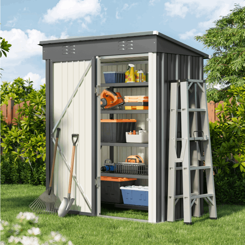 Schuppen, Metall für Garten und Terrasse – Detailansicht 8