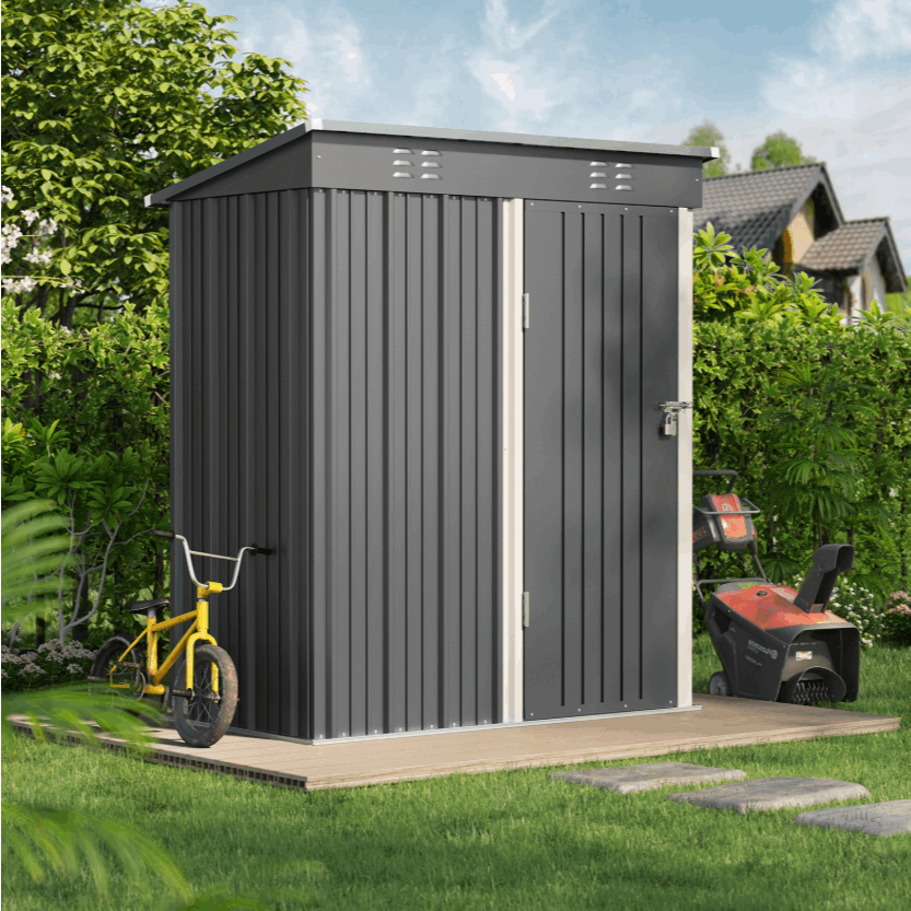 Schuppen, Metall für Garten und Terrasse – Detailansicht 9