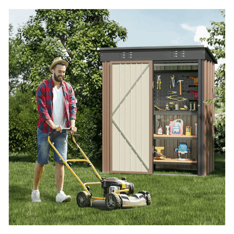 Schuppen, Metall für Garten und Terrasse – Detailansicht 13