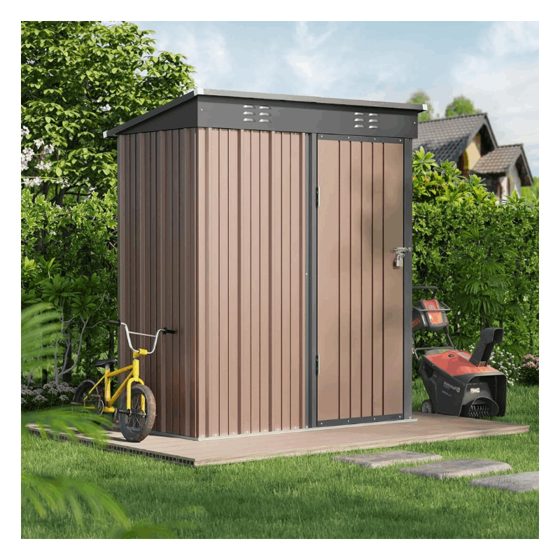 Schuppen, Metall für Garten und Terrasse – Detailansicht 14