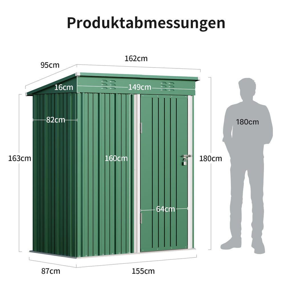 Schuppen, Metall für Garten und Terrasse – Detailansicht 20