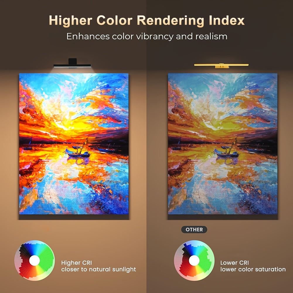 Schwarze LED Touch & Fernbedienung Wandlampe, LED-Beleuchtung für Badezimmer und Haushalt – Detailansicht 3
