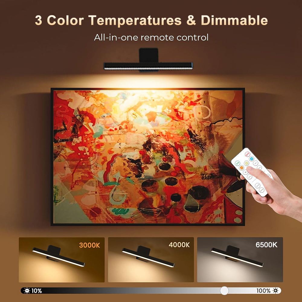 Schwarze LED Touch & Fernbedienung Wandlampe, LED-Beleuchtung für Badezimmer und Haushalt – Detailansicht 5