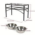 Schwarzer Futternapfständer, 44*32cm*8cm für Haustiere und Zuhause – Detailansicht 2