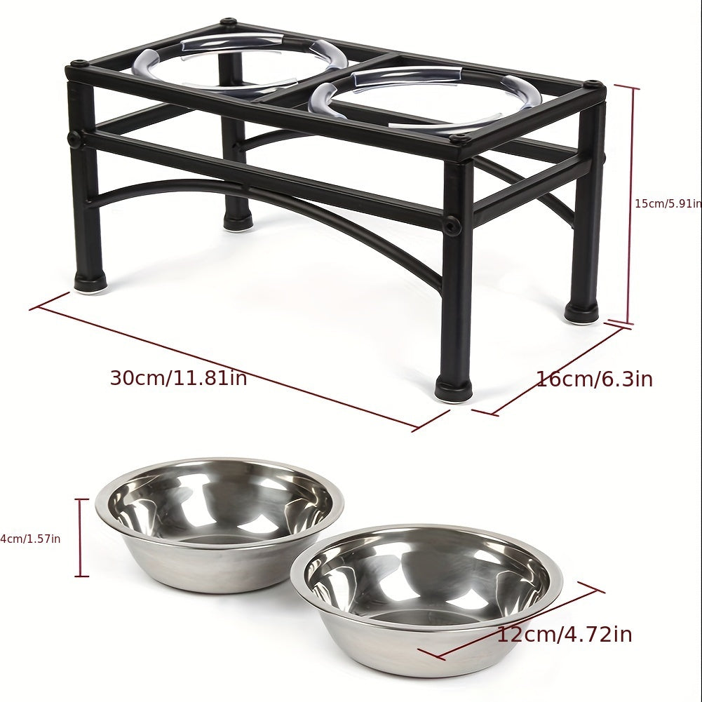 Schwarzer Futternapfständer, 44*32cm*8cm für Haustiere und Zuhause – Detailansicht 4