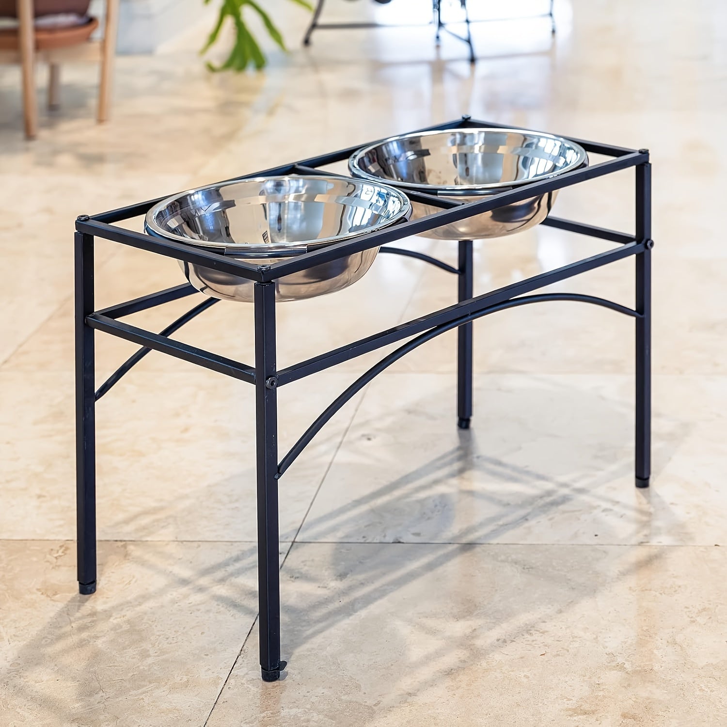 Schwarzer Futternapfständer, 44*32cm*8cm für Haustiere und Zuhause – Detailansicht 8