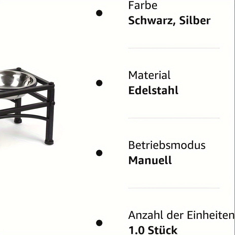 Schwarzer Futternapfständer, M 42*22*27CM für Alltag und Zuhause – Detailansicht 6