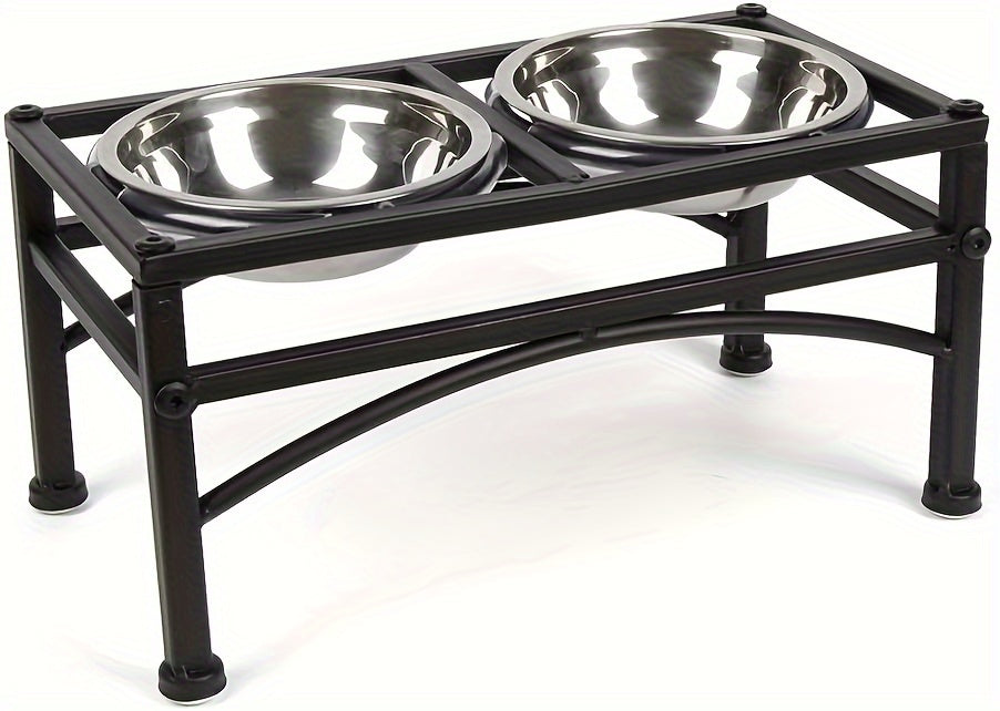 Schwarzer Futternapfständer, M 42*22*27CM für Alltag und Zuhause – Detailansicht 11