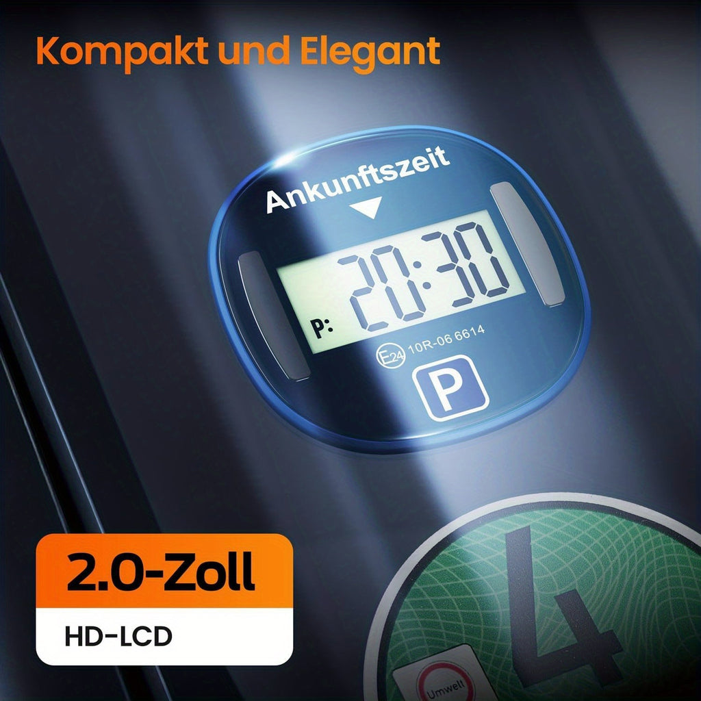 Schwarzer oder blauer quadratischer elektronischer, 1Stk für Fahrzeug und unterwegs – Detailansicht 2
