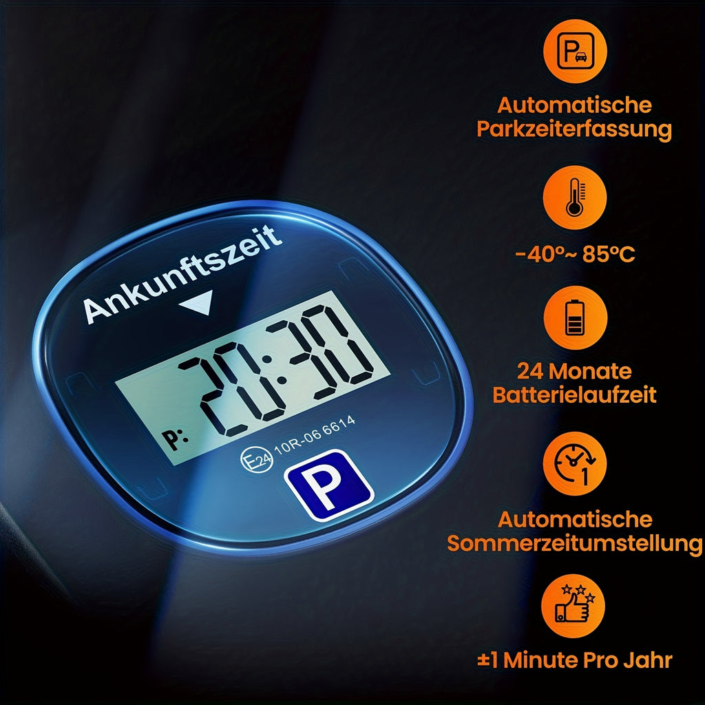 Schwarzer oder blauer quadratischer elektronischer, 1Stk für Fahrzeug und unterwegs – Detailansicht 6