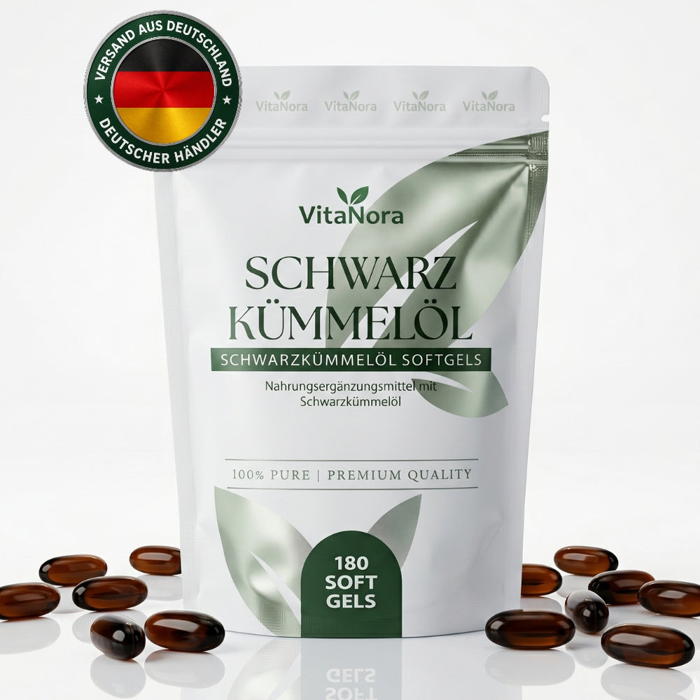 Schwarzkümmelöl Premium Kapseln, 180 vegane Softgels (6 Monate Vorrat) für Alltag und Zuhause – Detailansicht 7