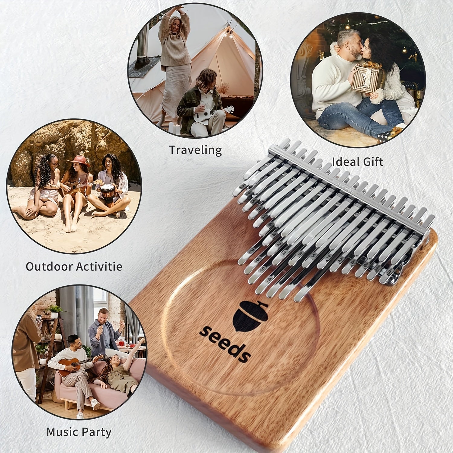Seeds Kalimba für Erwachsene und Anfänger – Detailansicht 4