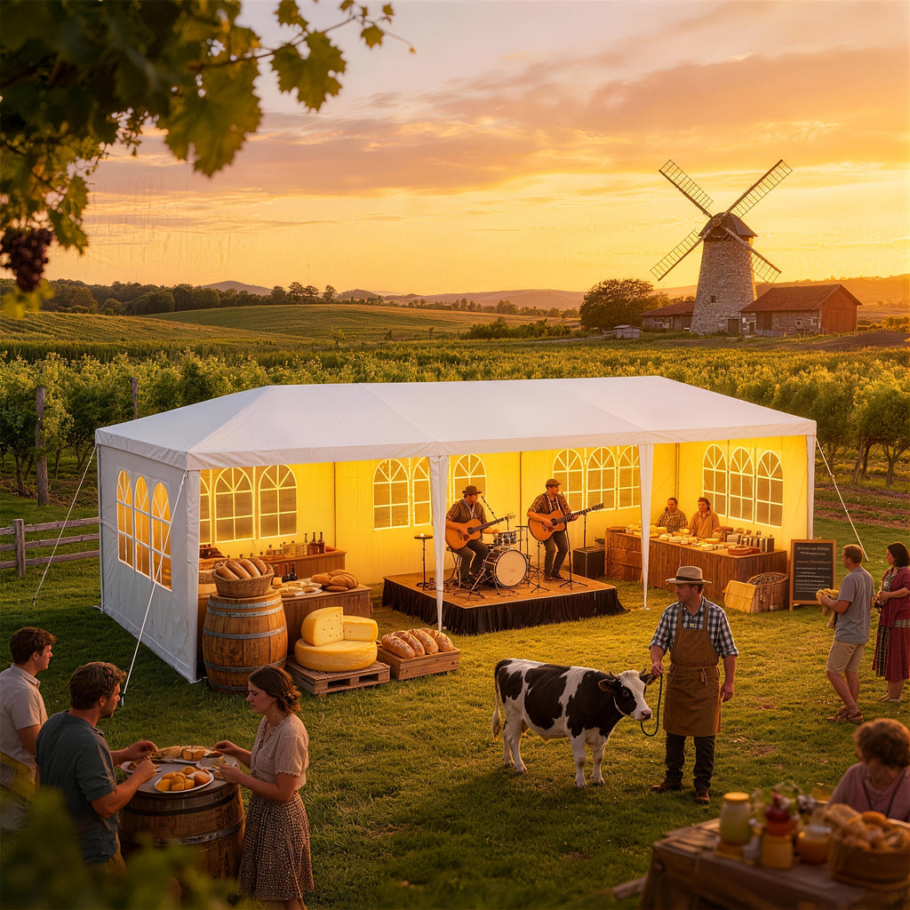 Seitenwände, 3 x 3 M für Garten und Terrasse – Hauptansicht