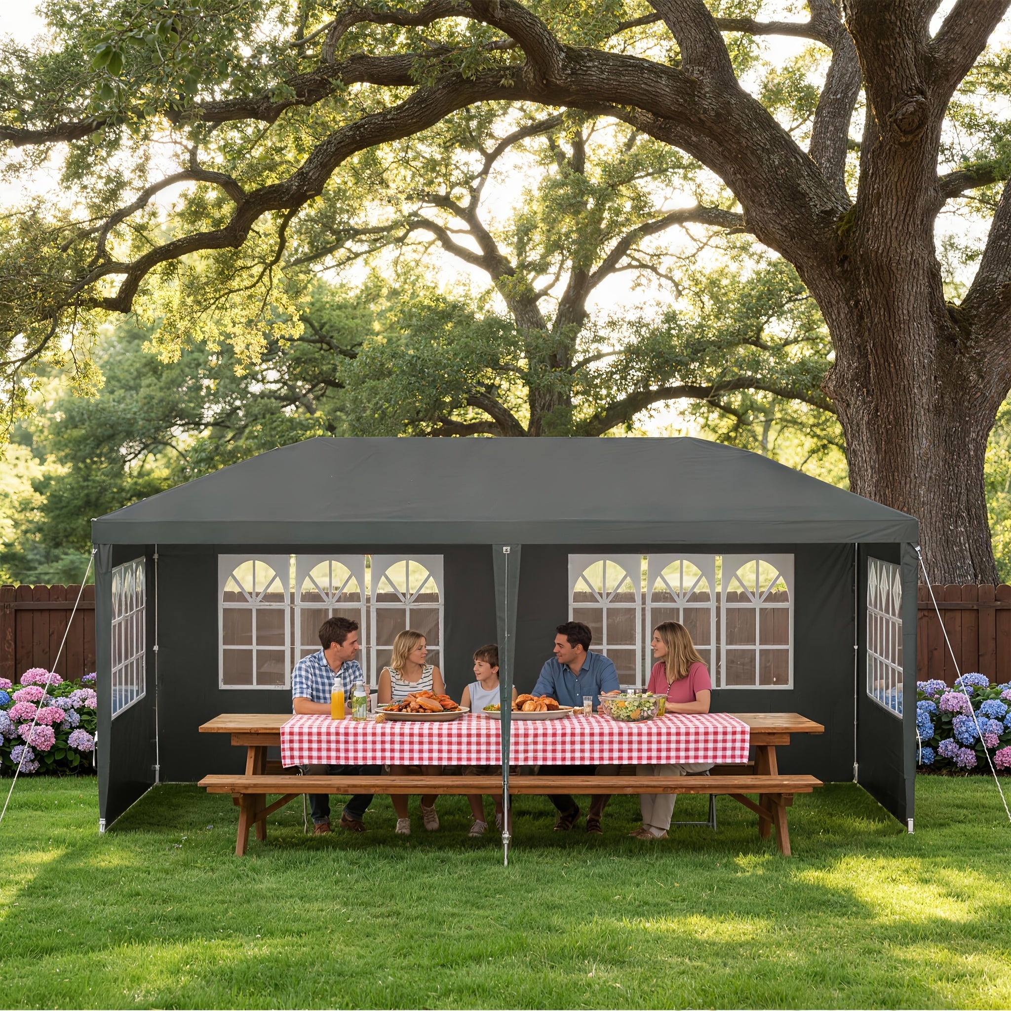 Seitenwände, 3 x 3 M für Garten und Terrasse – Detailansicht 2