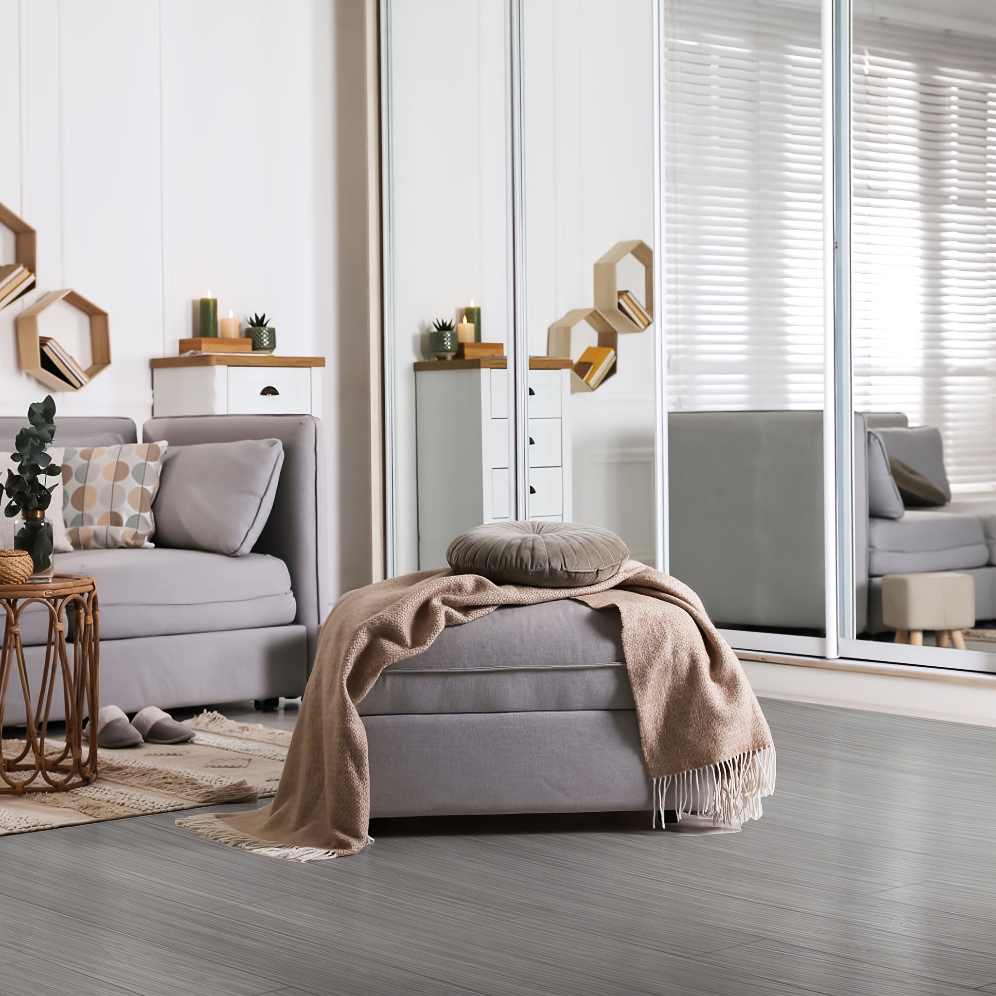 Selbstklebende PVC-Bodenbelag Fliesen, 1pc für Küche und Essbereich – Detailansicht 3