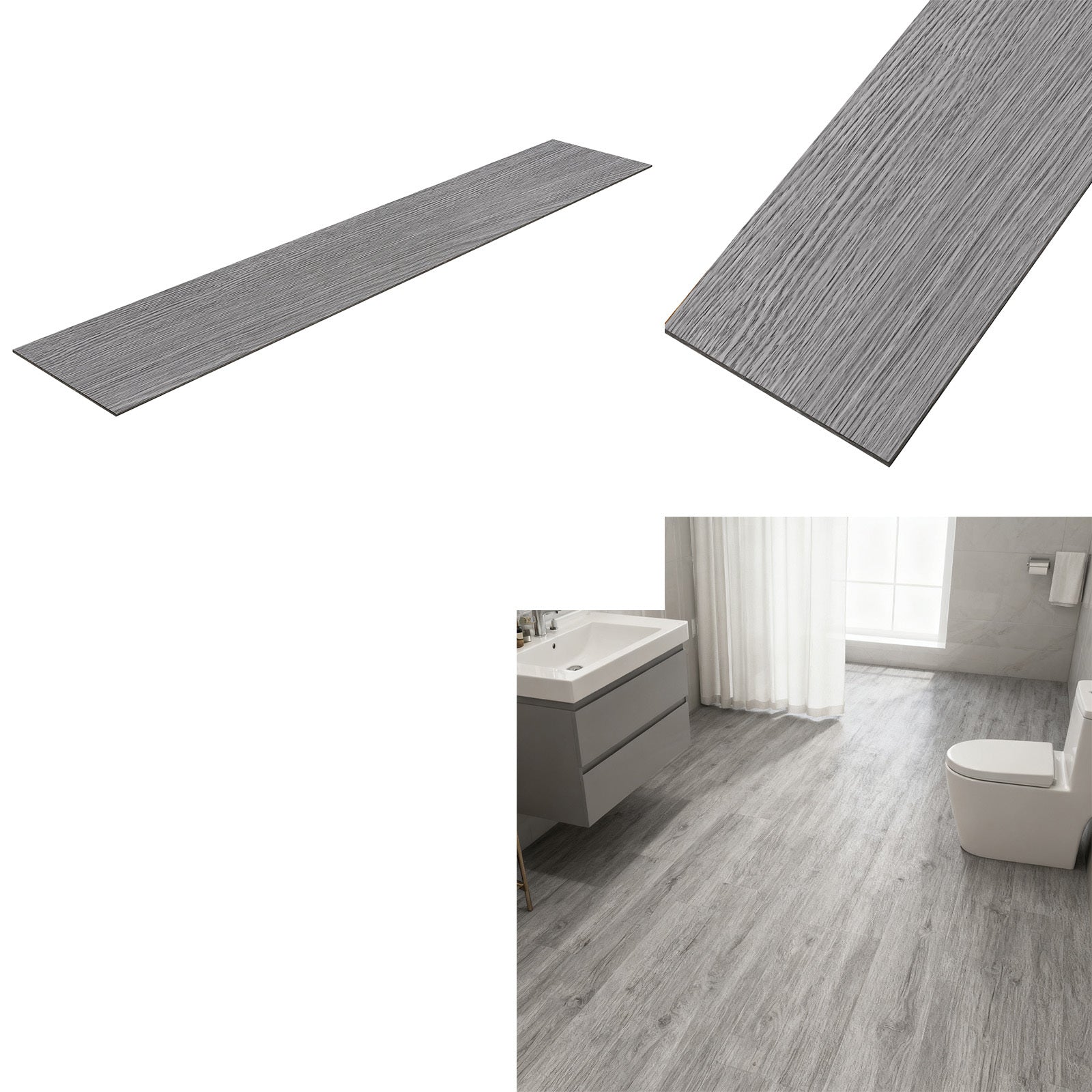 Selbstklebende PVC-Vinylböden, 36 Stück für Küche und Essbereich – Detailansicht 17