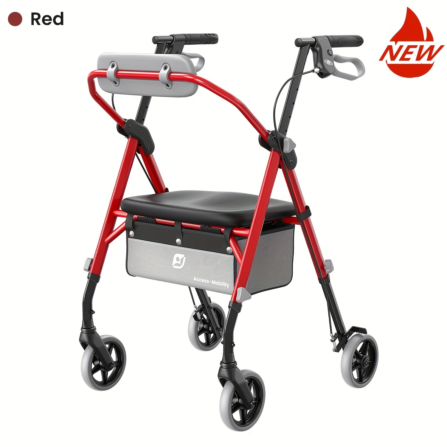 Senior Rollator Walker, Aluminium für Alltag und Zuhause – Detailansicht 7