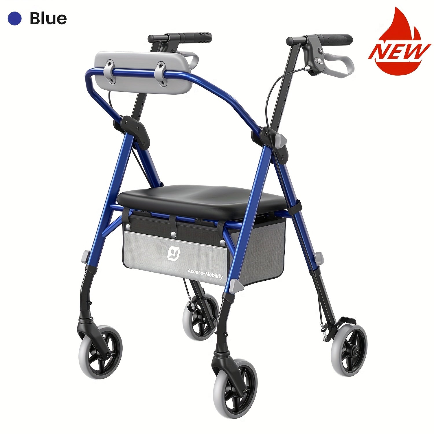 Senior Rollator Walker, Aluminium für Alltag und Zuhause – Detailansicht 19