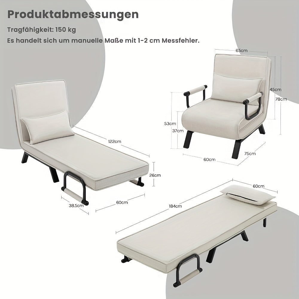 Sessel, 150 kg für Schlafen und Entspannen – Detailansicht 16