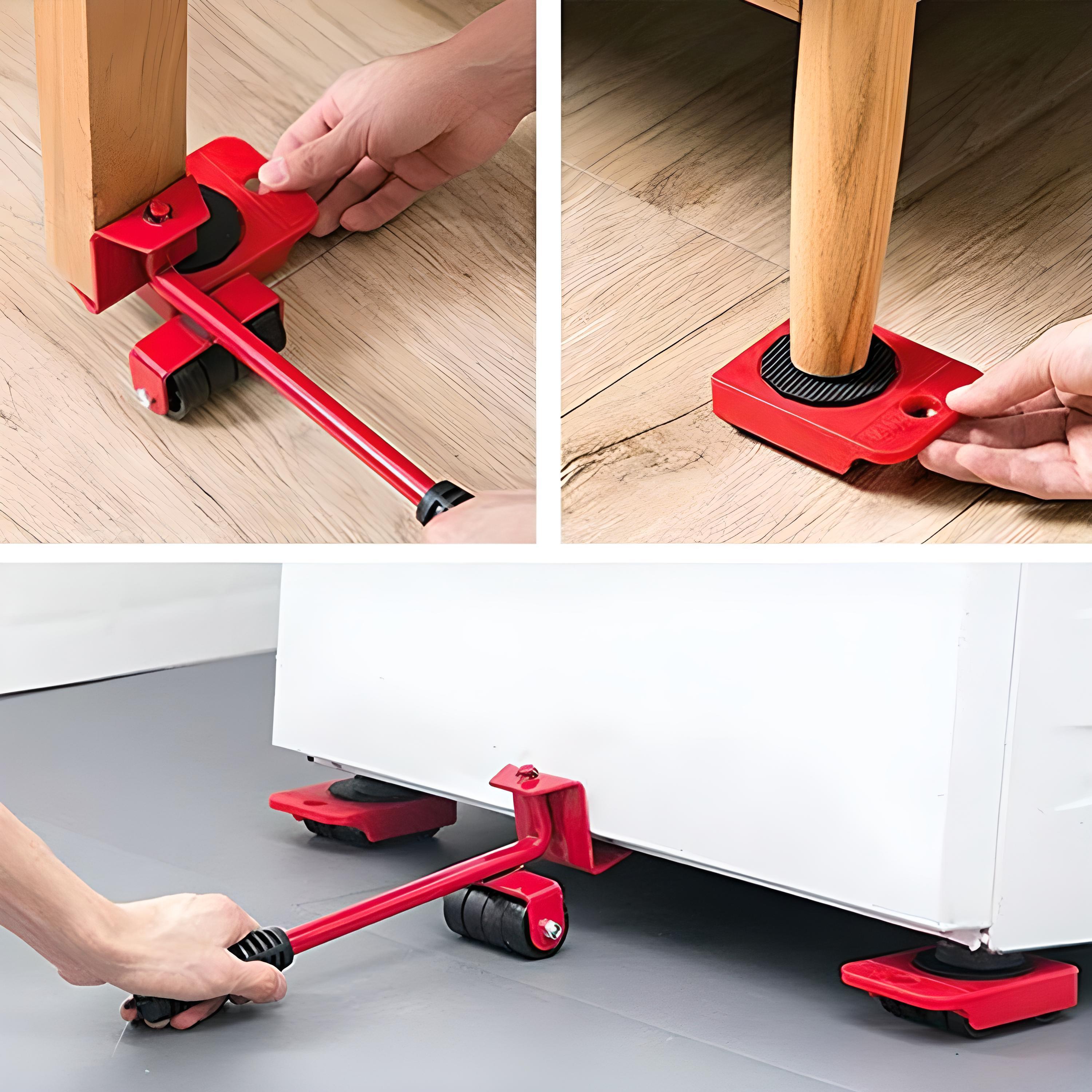 Set von Rollern, 150 kg für Transport Retoo Handytools und Möbel – Detailansicht 8