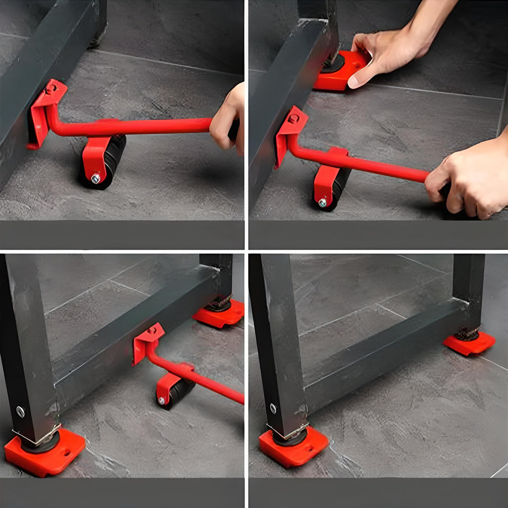 Set von Rollern, 150 kg für Transport Retoo Handytools und Möbel – Detailansicht 18