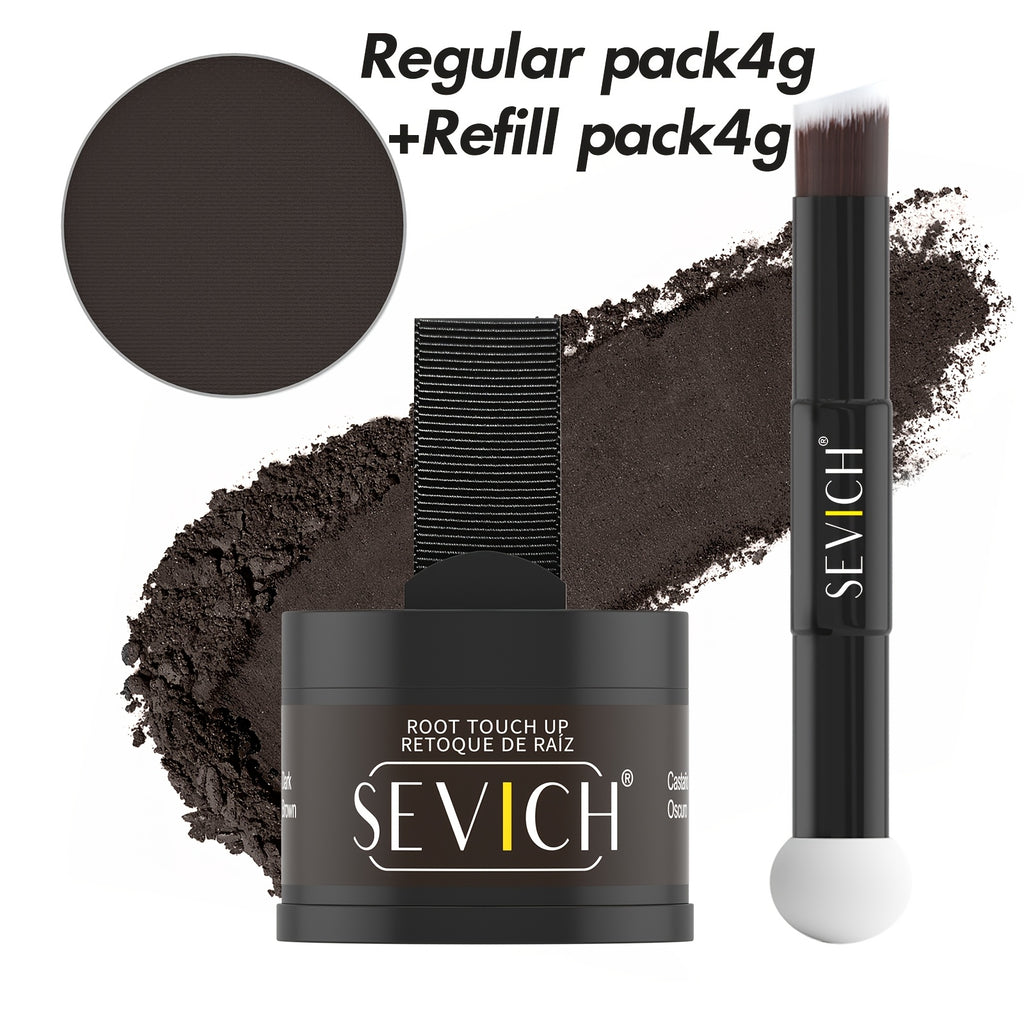 sevich Haaransatz-Puder-Set (Haarschatten-Puder, Med Braun für Haustiere – Detailansicht 3