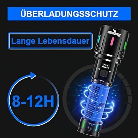 Shadowhawk Taschenlampe LED Wiederaufladbar, DE-S1007-2 für Notfälle im Freien – Detailansicht 13