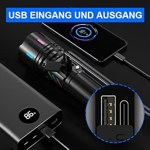 Shadowhawk Taschenlampe LED Wiederaufladbar, DE-S1007-2 für Notfälle im Freien – Detailansicht 14