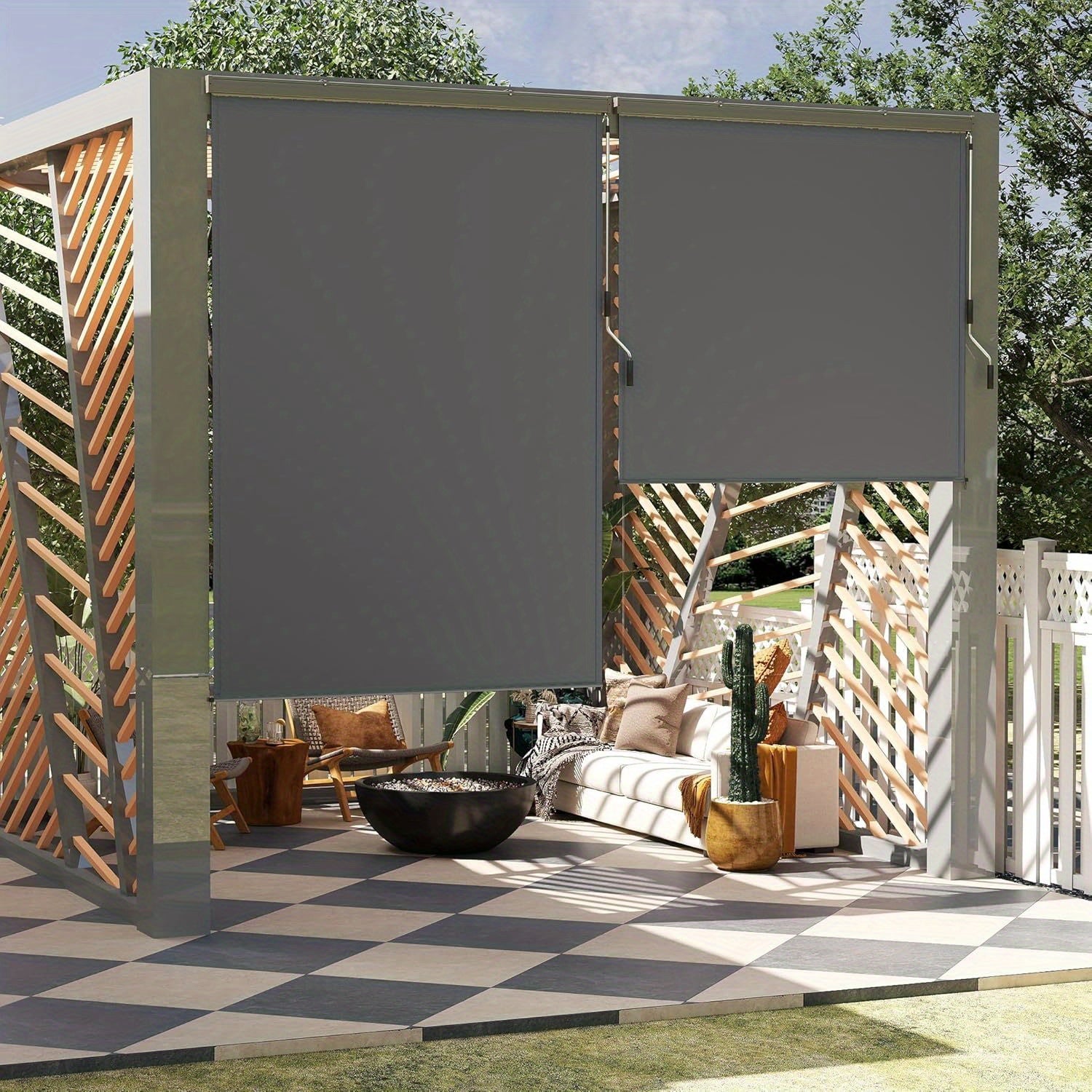 Sichtschutz, Aluminium für Garten und Balkon – Detailansicht 7