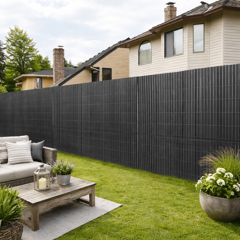 Sichtschutz, Bambus Farbe für Balkon und Garten – Detailansicht 11