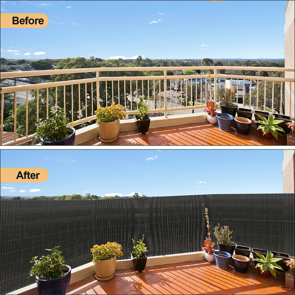 Sichtschutz, Bambus Farbe für Balkon und Garten – Detailansicht 15