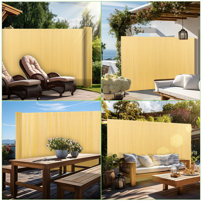 Sichtschutz, Bambus Farbe für Balkon und Garten – Detailansicht 18