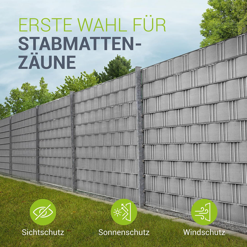Sichtschutz, Grau für Balkon – Detailansicht 9